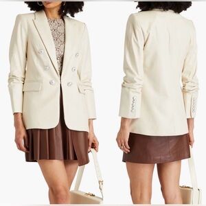 Veronica beard Dickey beacon faux leather jacket NWT size 10